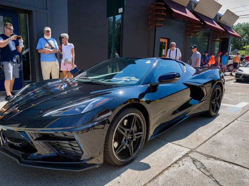 A Chevrolet Corvette C8